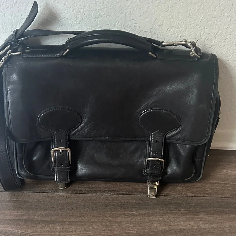 Coach Black Leather Men's Bag